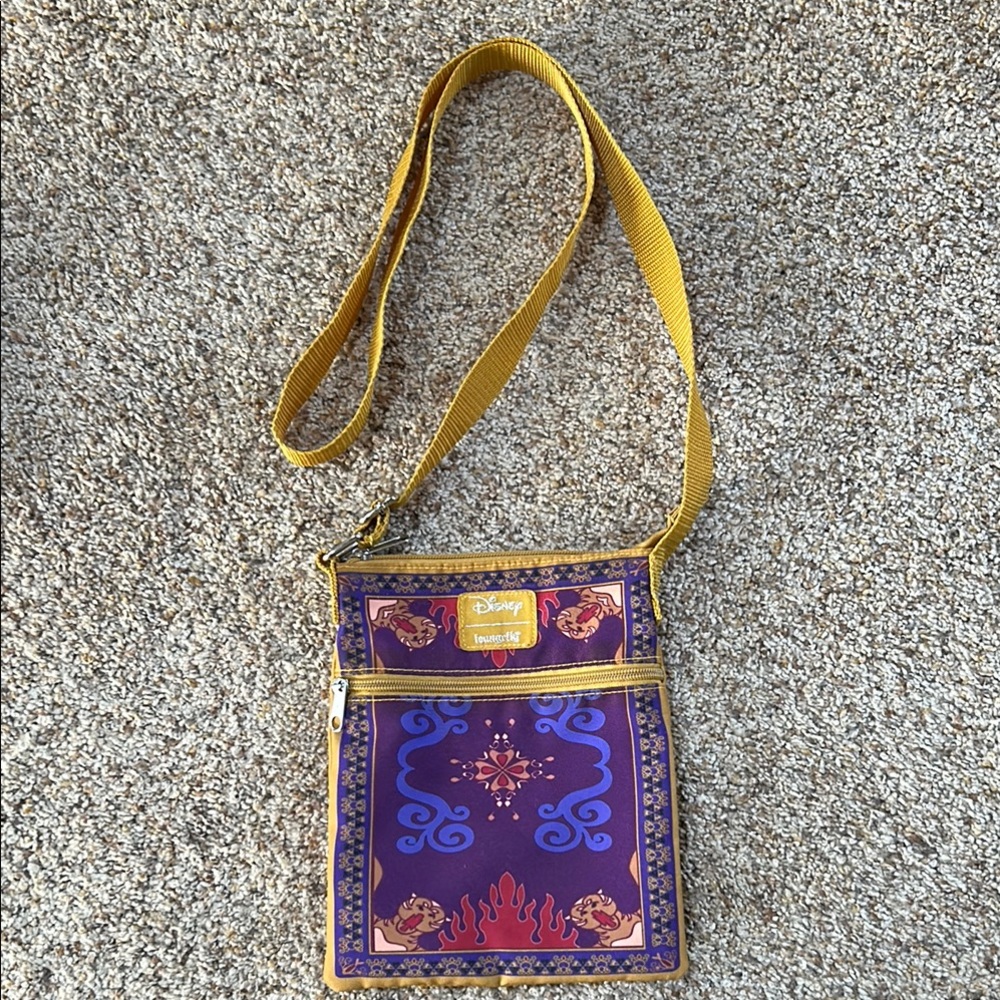 Loungefly Disney Aladdin Magic Carpet Passport Crossbody Bag